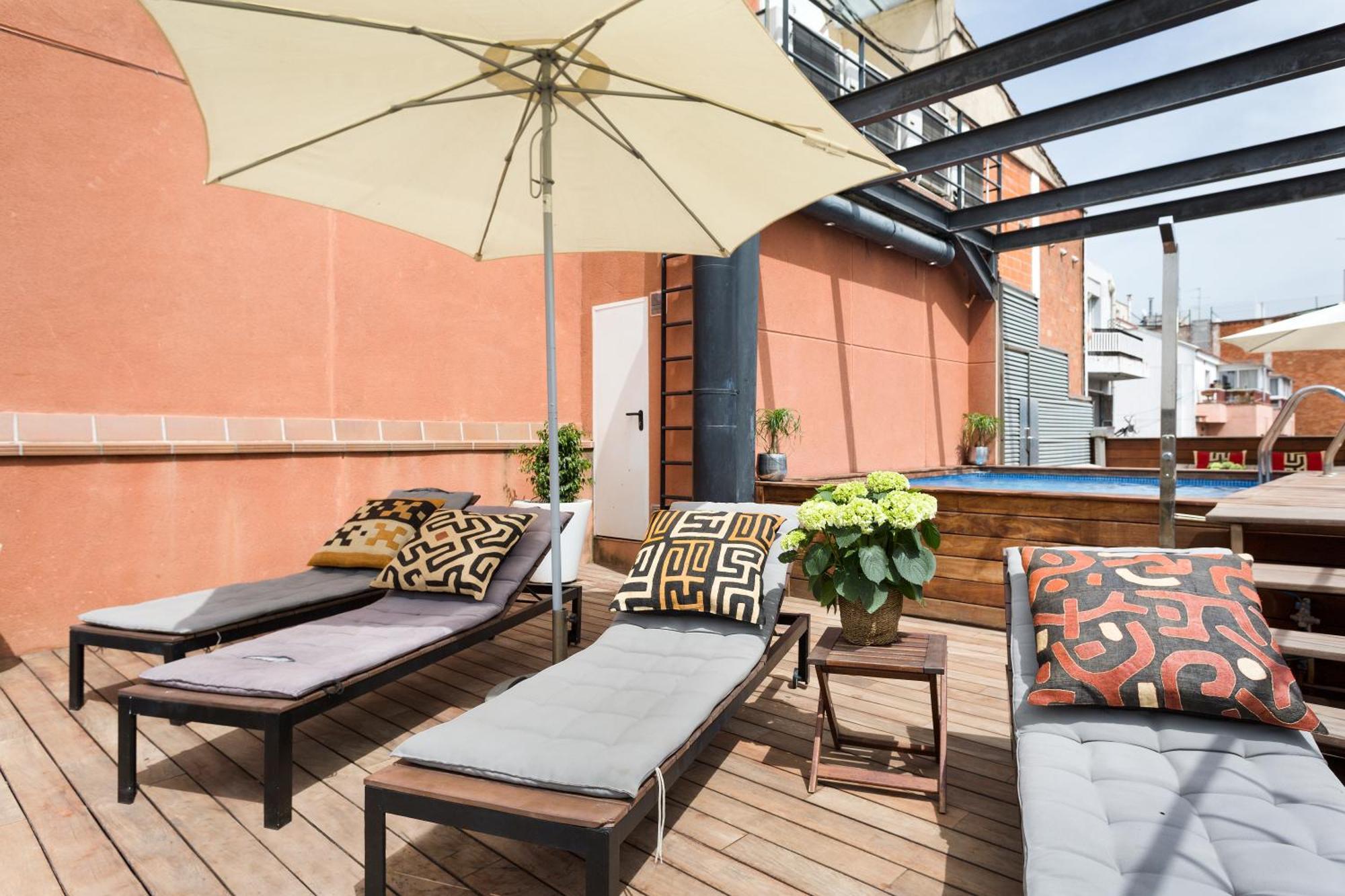 Appartement - Pool Terrace In Center Barcelone